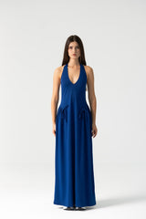 Ame Long Maxi Dress in Royal Blue