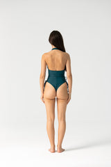 Mahalo One Piece Swimwear in Dark Cyan