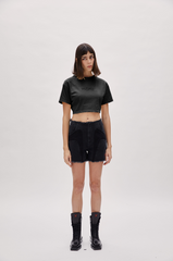 Destroyed Crop Tee - Black