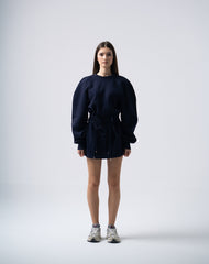 Mins Dress in Dark Blue