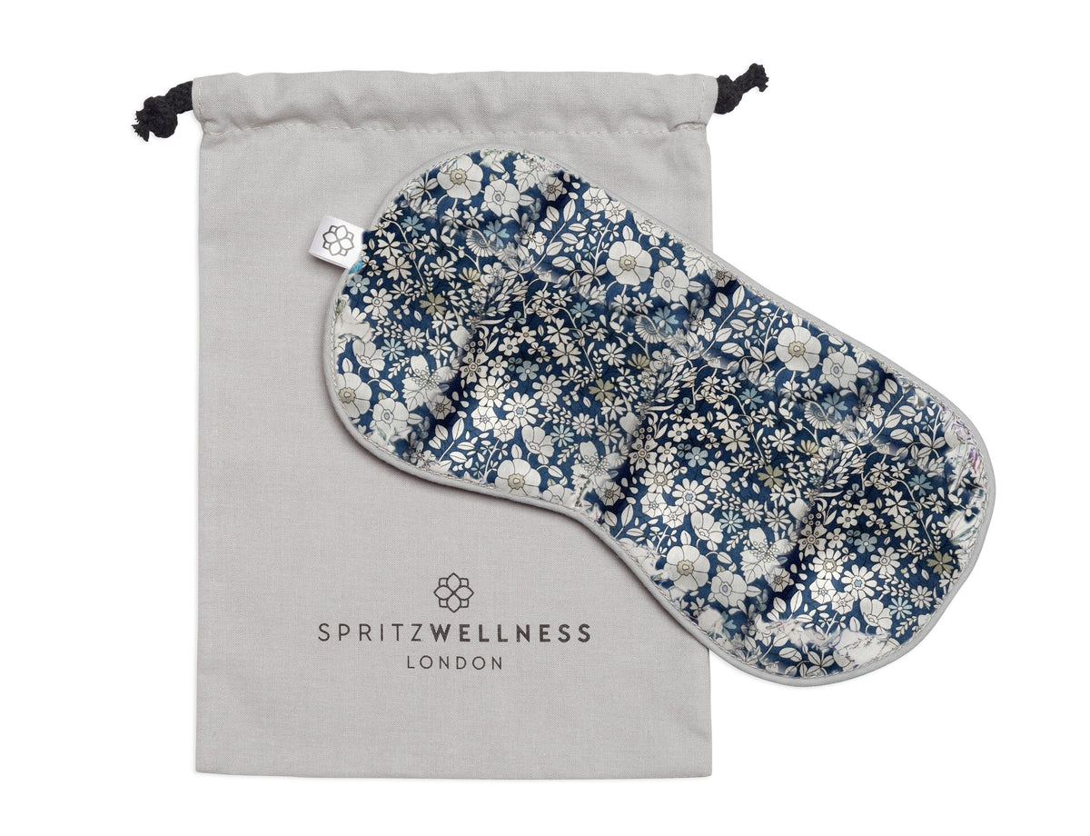 NEW Luxury Lavender Eye Mask - Floral Blue