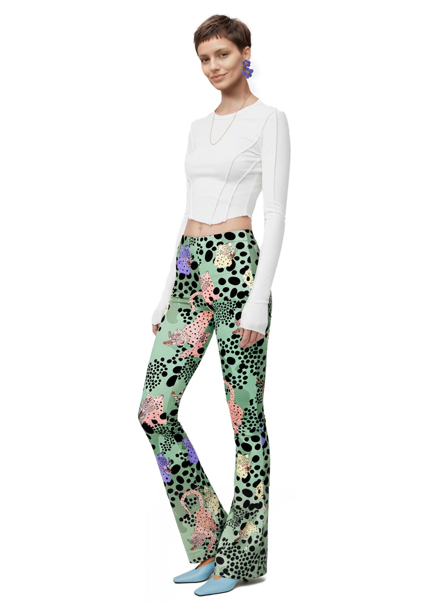 MS CHEE FLARED PANTS -  BAMBOO