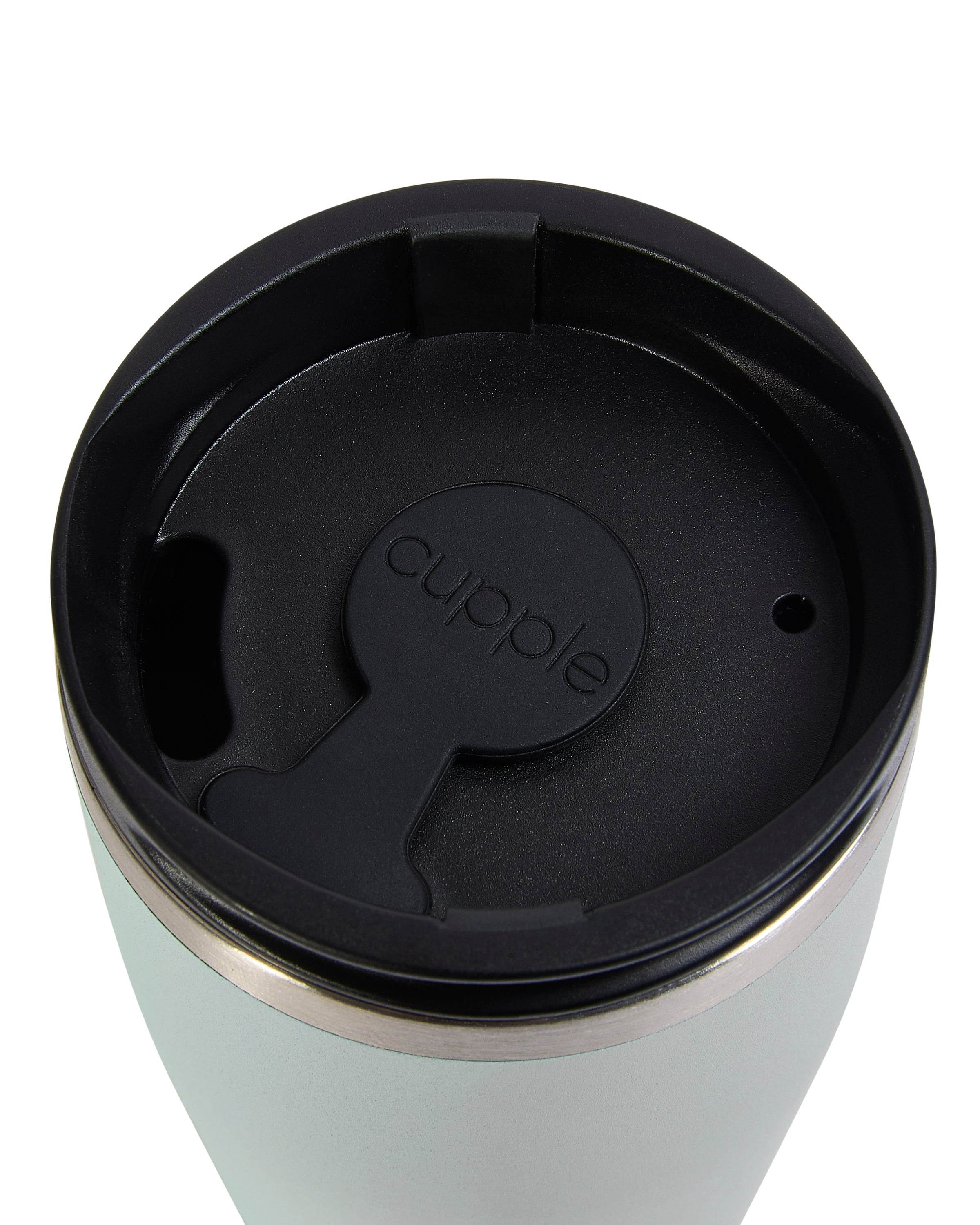 Sea Green Coffee Cup + Lid