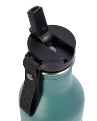 Peacock Green Water Bottle + Lid