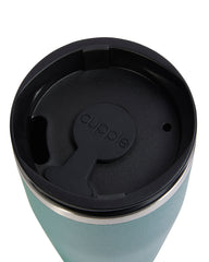 Peacock Green Coffee Cup + Lid
