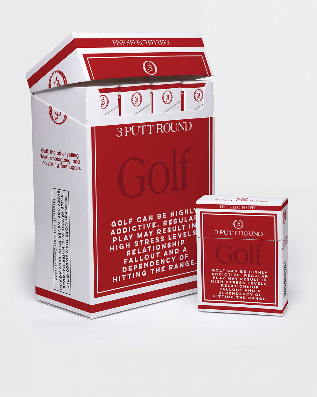 THE RED GOLF ADDICTION TEE PACK COLLECTABLE CARTON