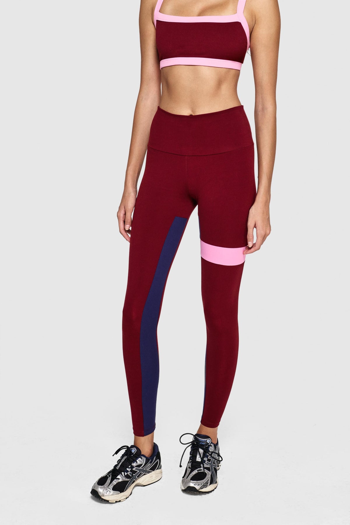 GARTER LEGGINGS - MERLOT