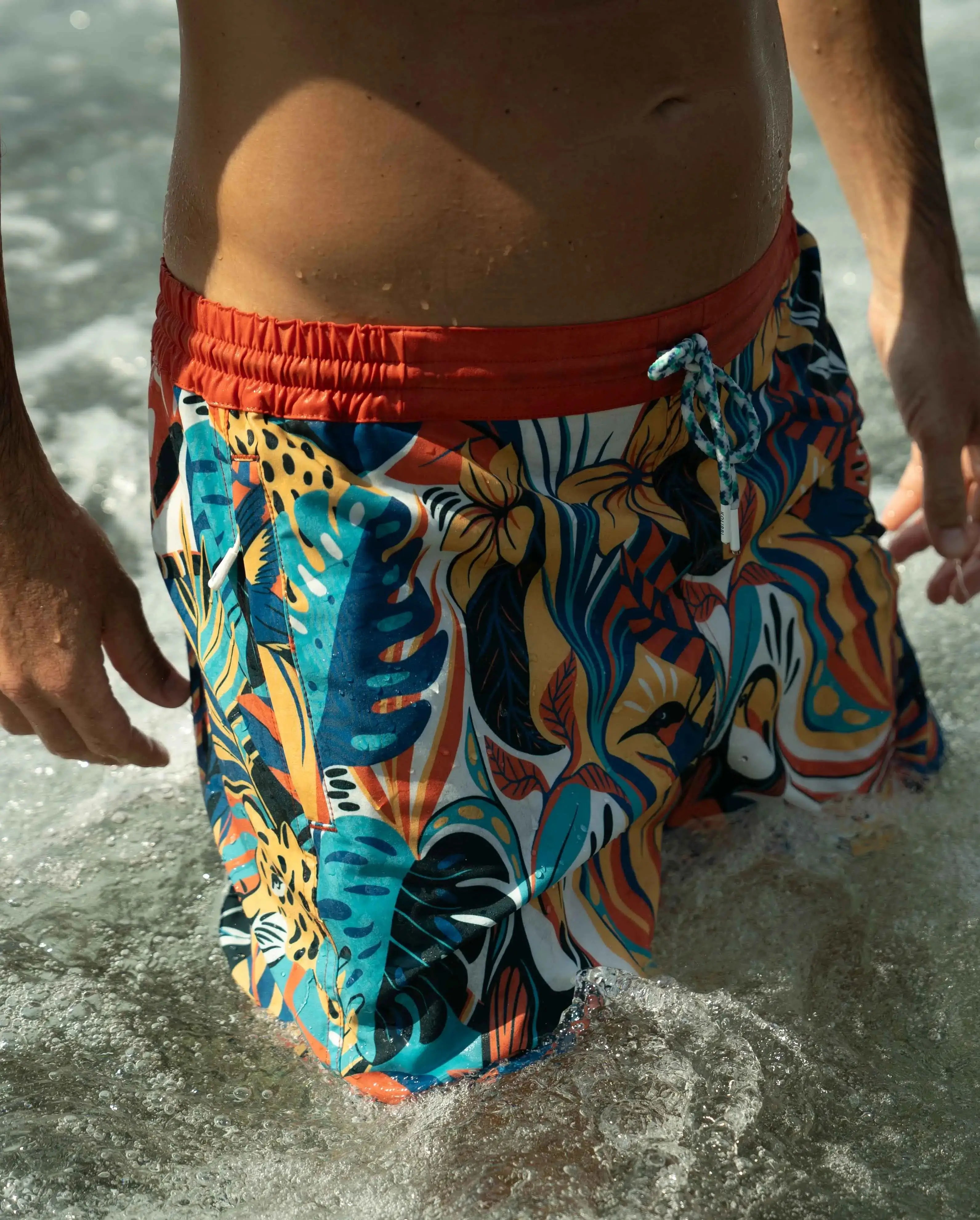Mens Designer Board Shorts | Jungle Original Print
