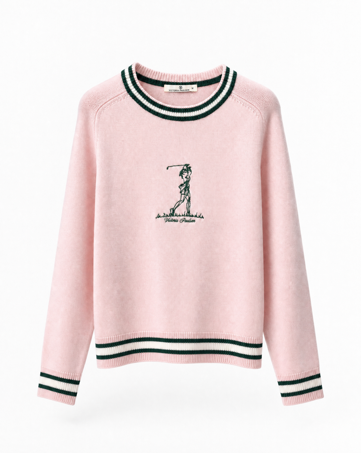 Resa Crew Neck Sweater- Baby Pink
