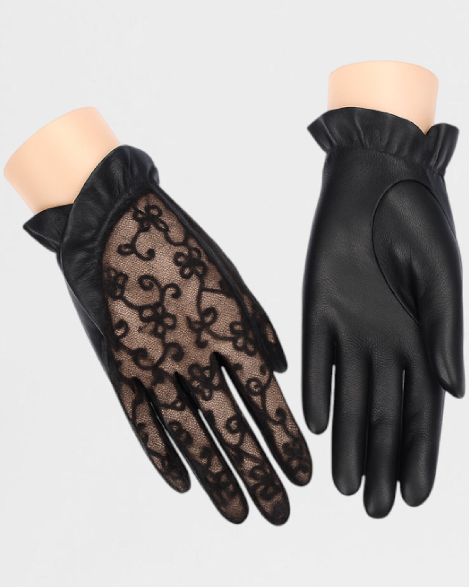 Gigi Leather Lace Glove