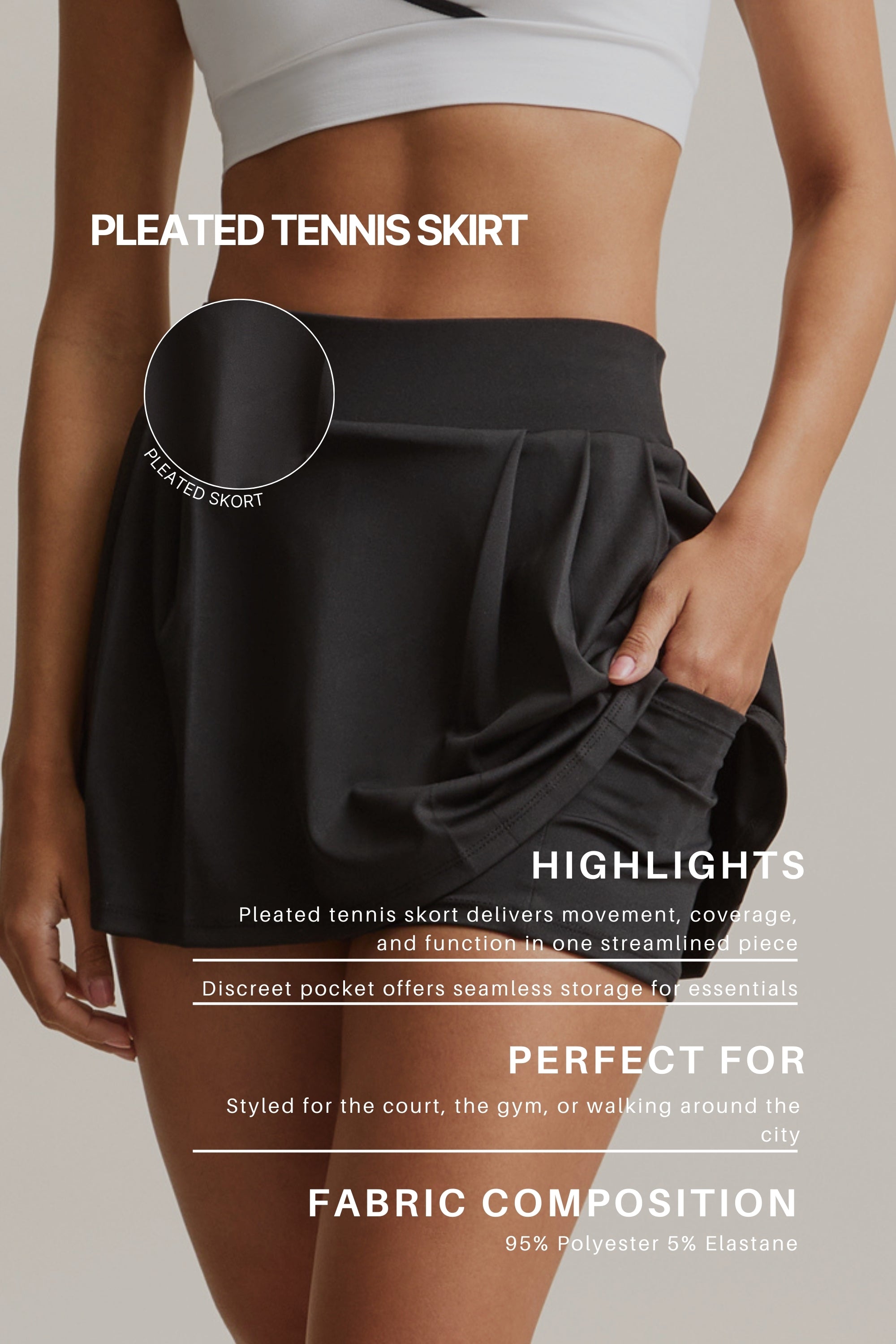 Pleated Tennis Skirt