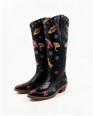 Arizona Embroidered Leather Boots