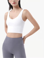 White Sports Bra