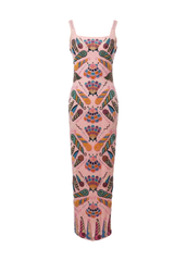 Marine Mosaic Maxi Dress