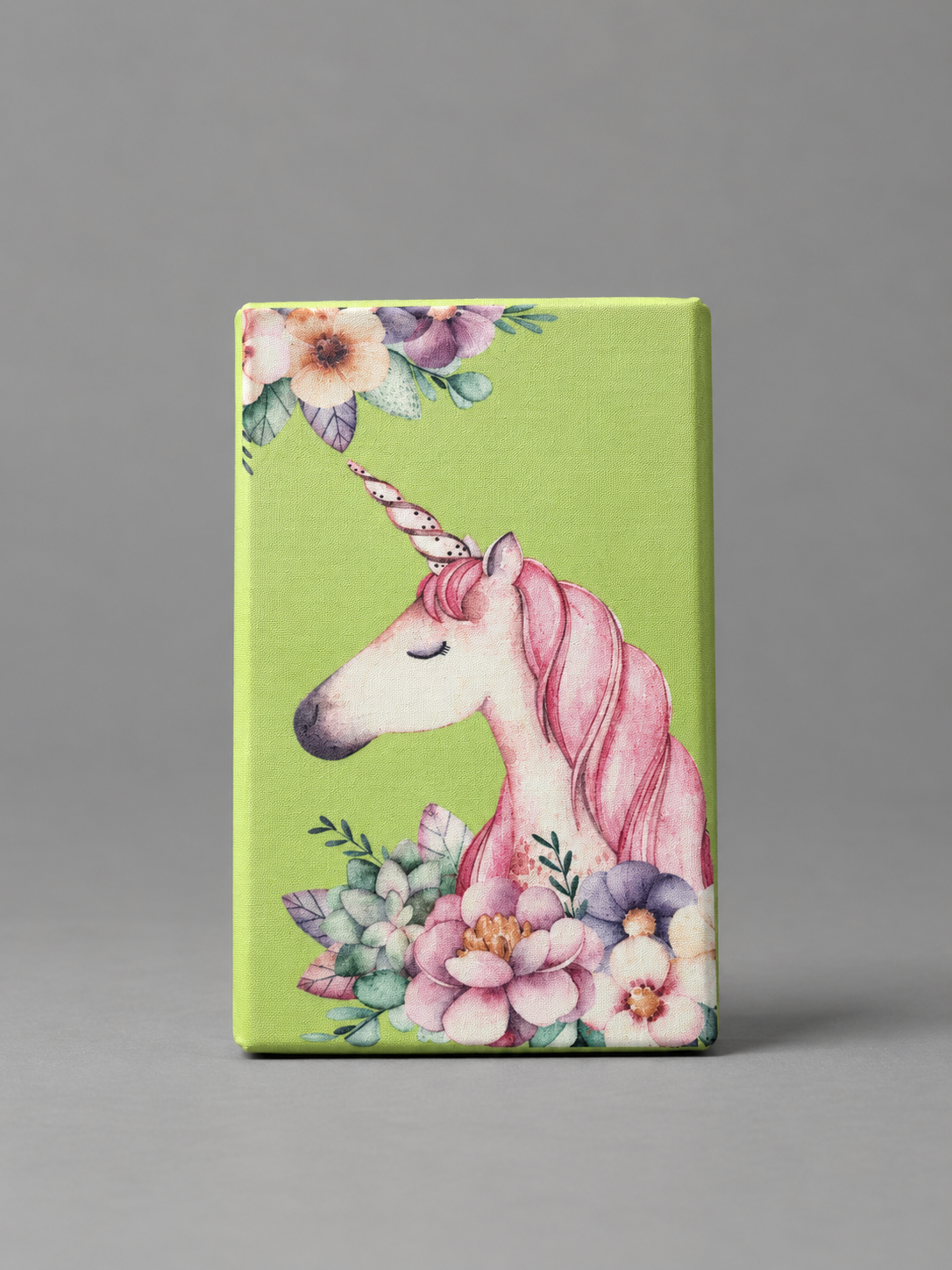 Children's Yoga Block Unicorn Green