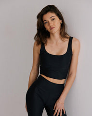 Sustainable Athleisure Elena Top Black