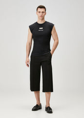 RIB TANK TOP WITH PATCH