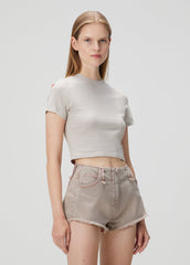 SLIM FIT CROP TEE