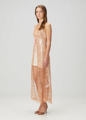 Dress With Orange Stones