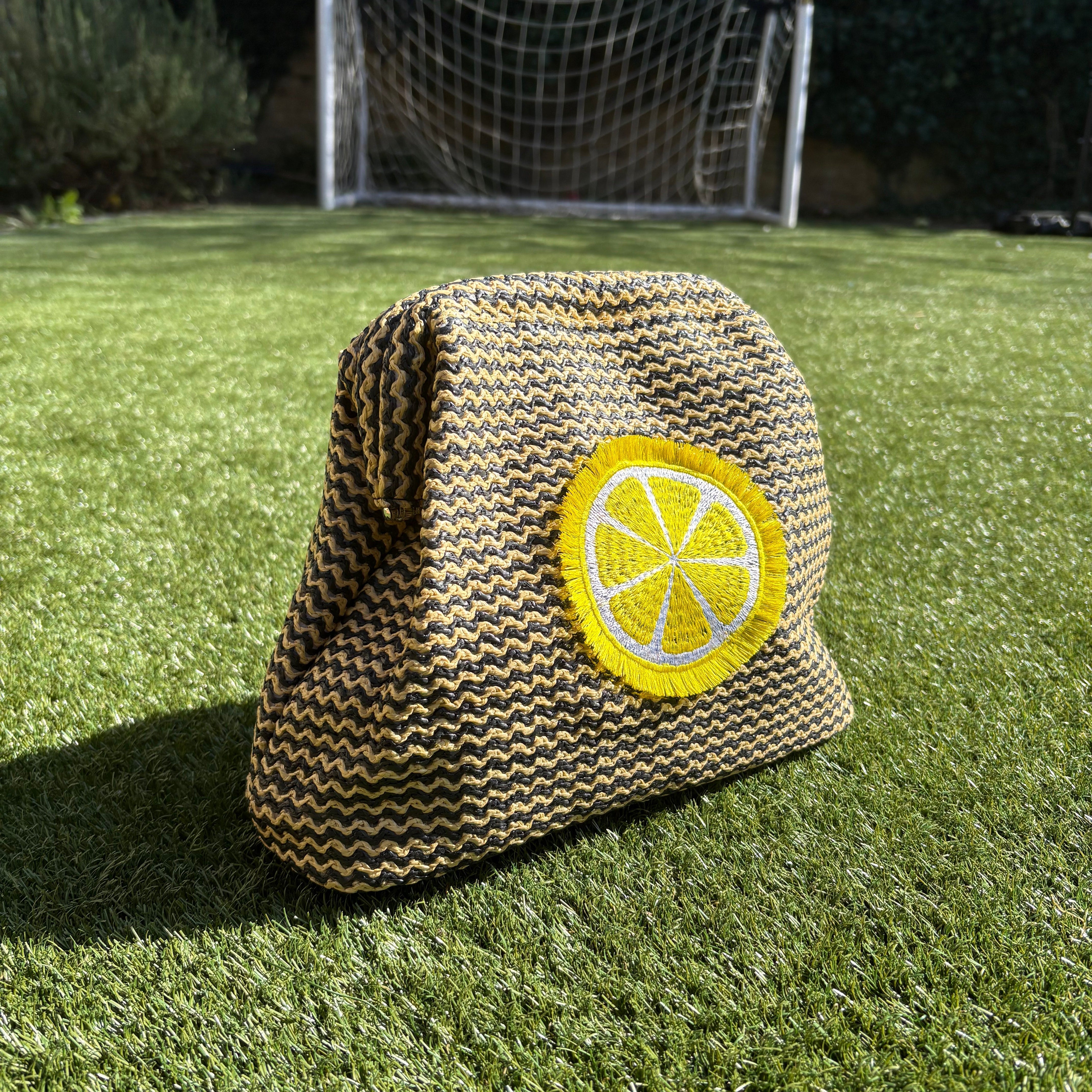 Fluffy Lemon Clutch Bags