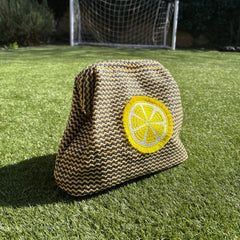Fluffy Lemon Clutch Bags