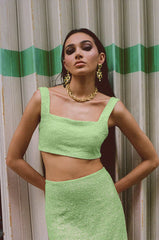 Marie Hand Beaded Premium Co-Ord Mini Skirt Multicolour