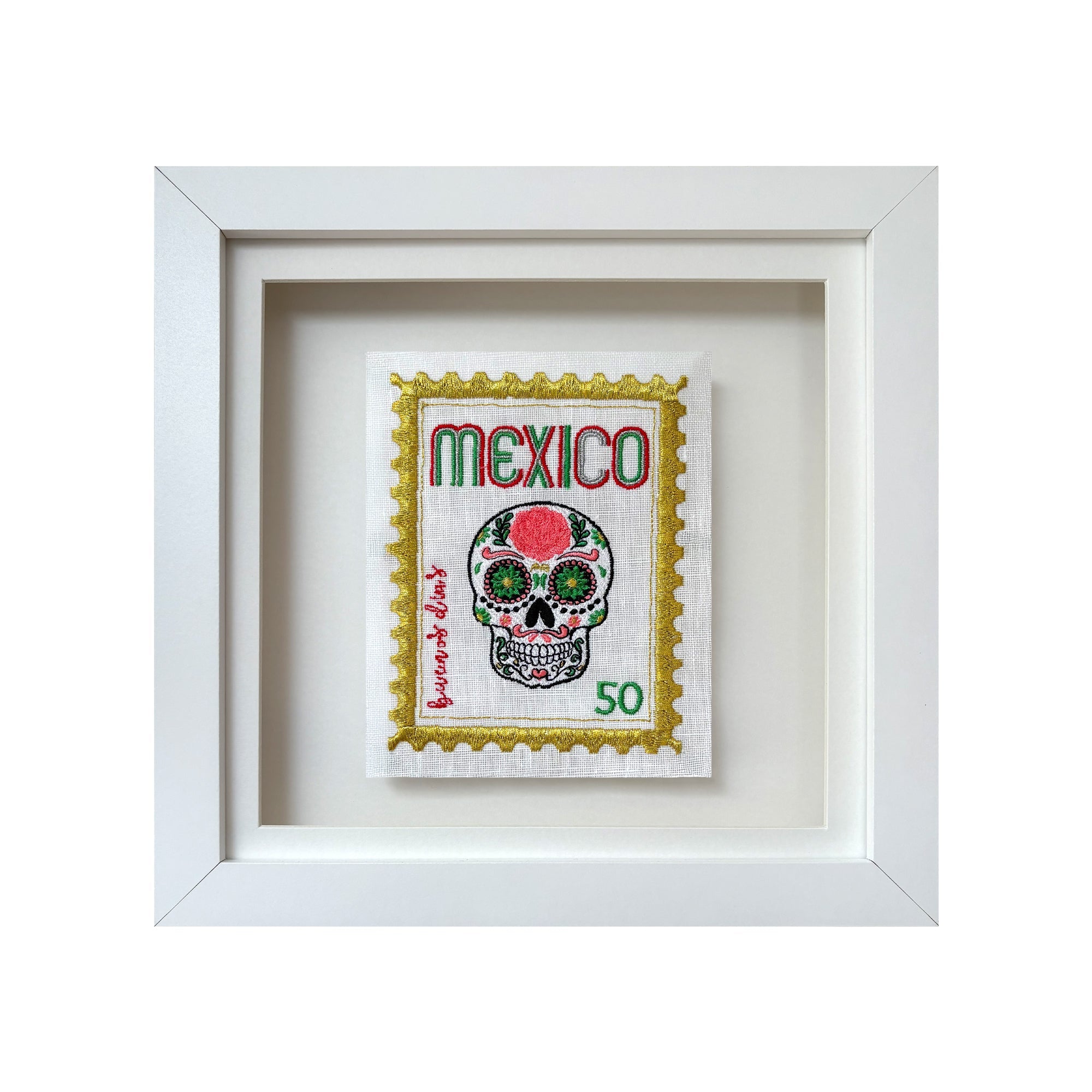 Mexico Embroidered Artwork Print