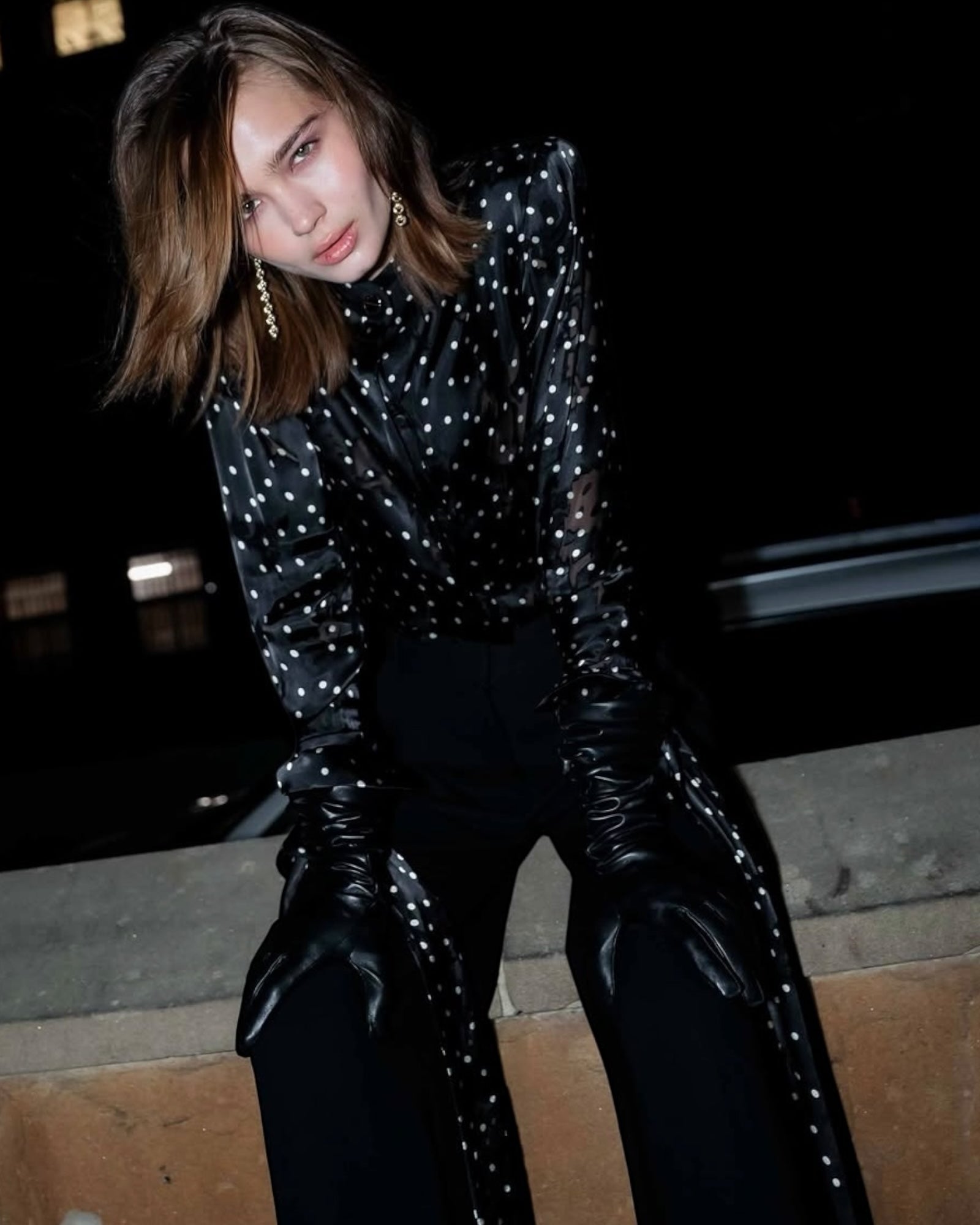 Anya Lambskin Leather Opera Gloves