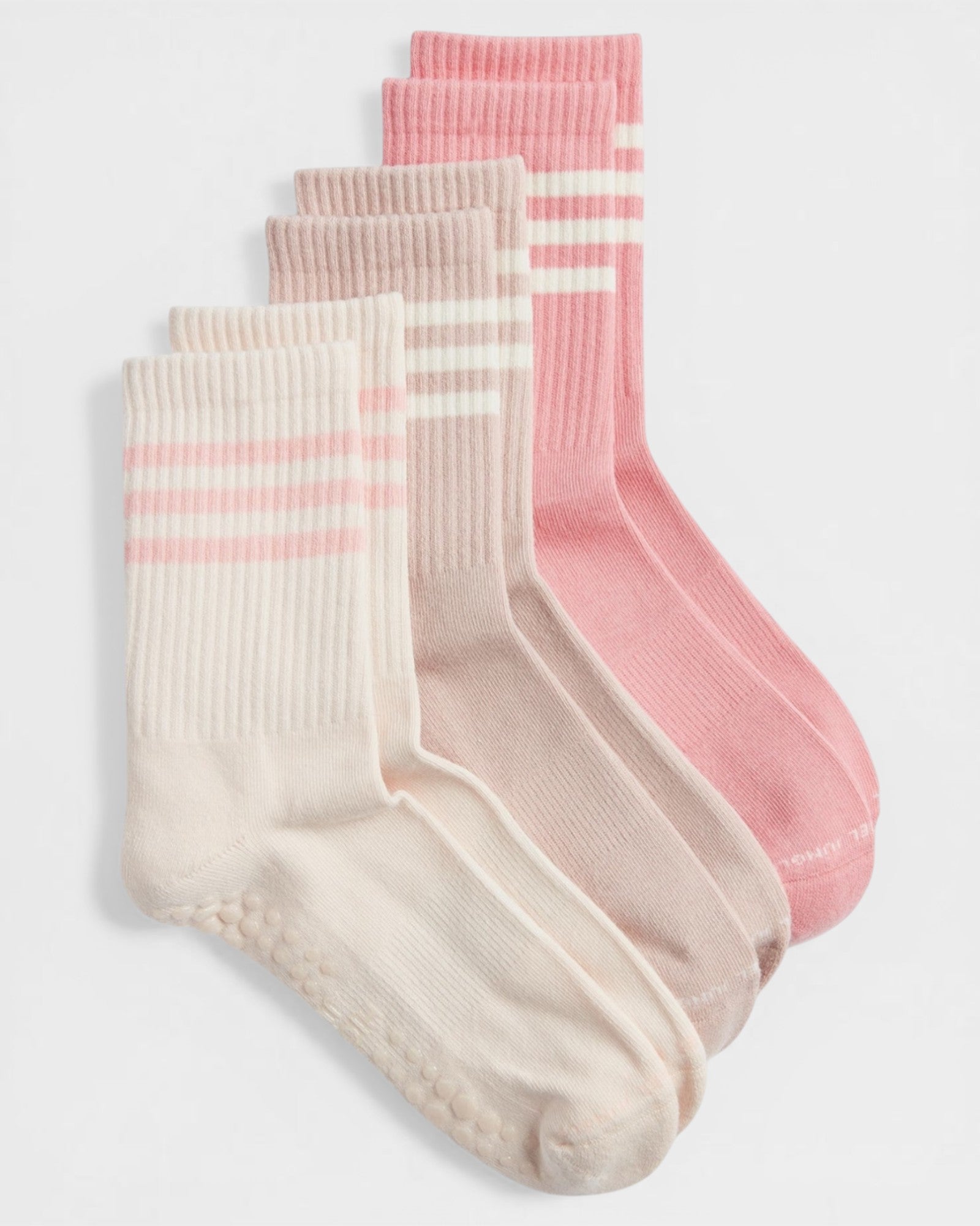Varsity Premium Cotton Pilates Yoga Grip Socks - 3 Pack Nostalgia