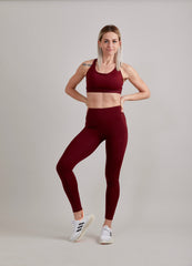 Primrose Sports Bra - Deep Burgundy