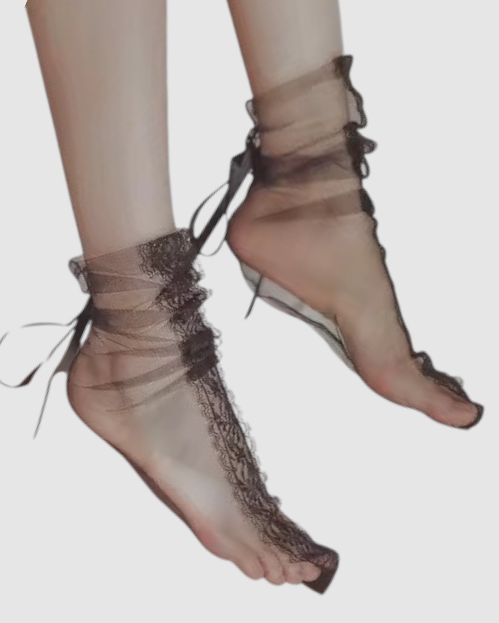 Lace Wrap Tulle Socks