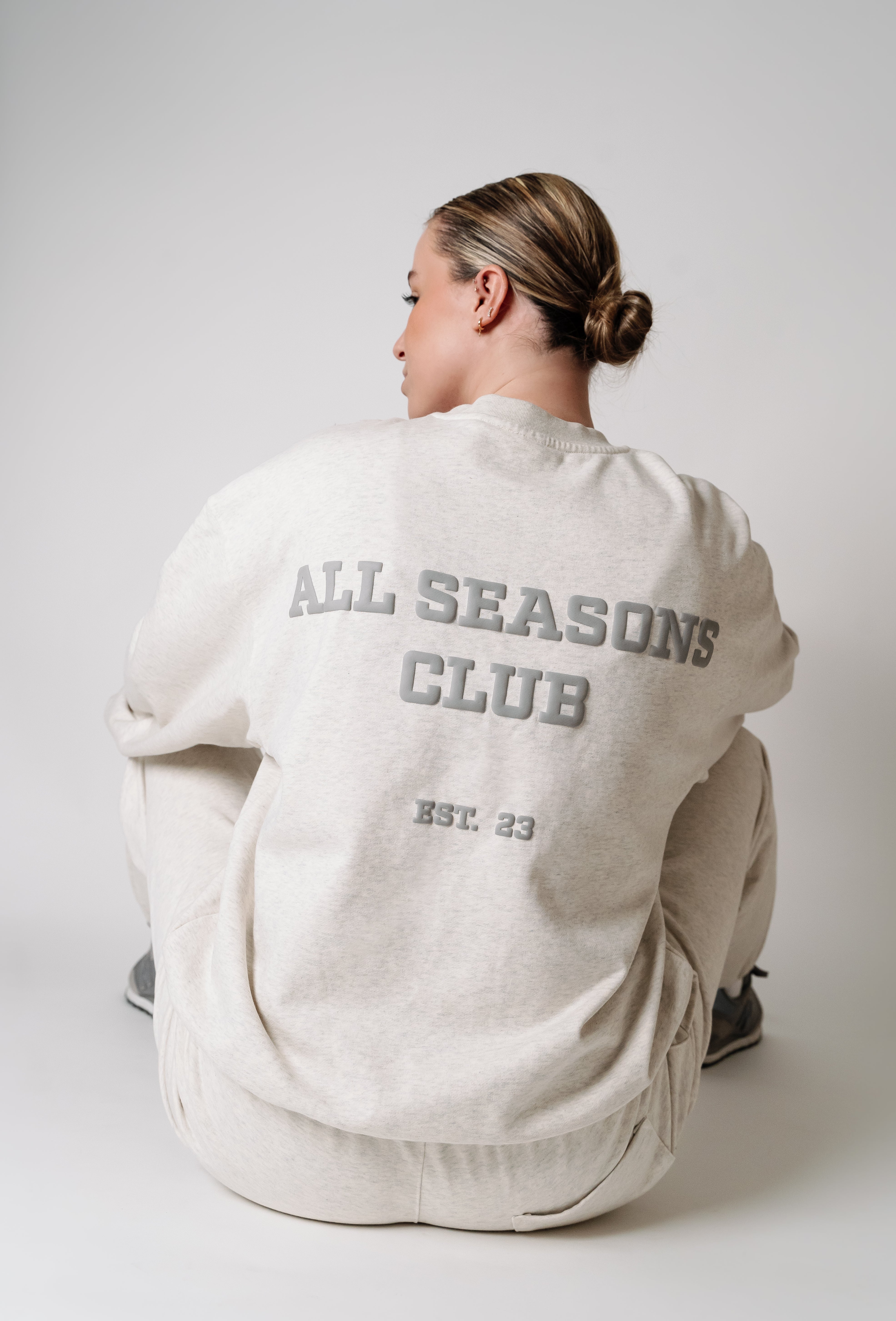 All Seasons Club Sweatshirt Grey Marl - Avenue Athletica