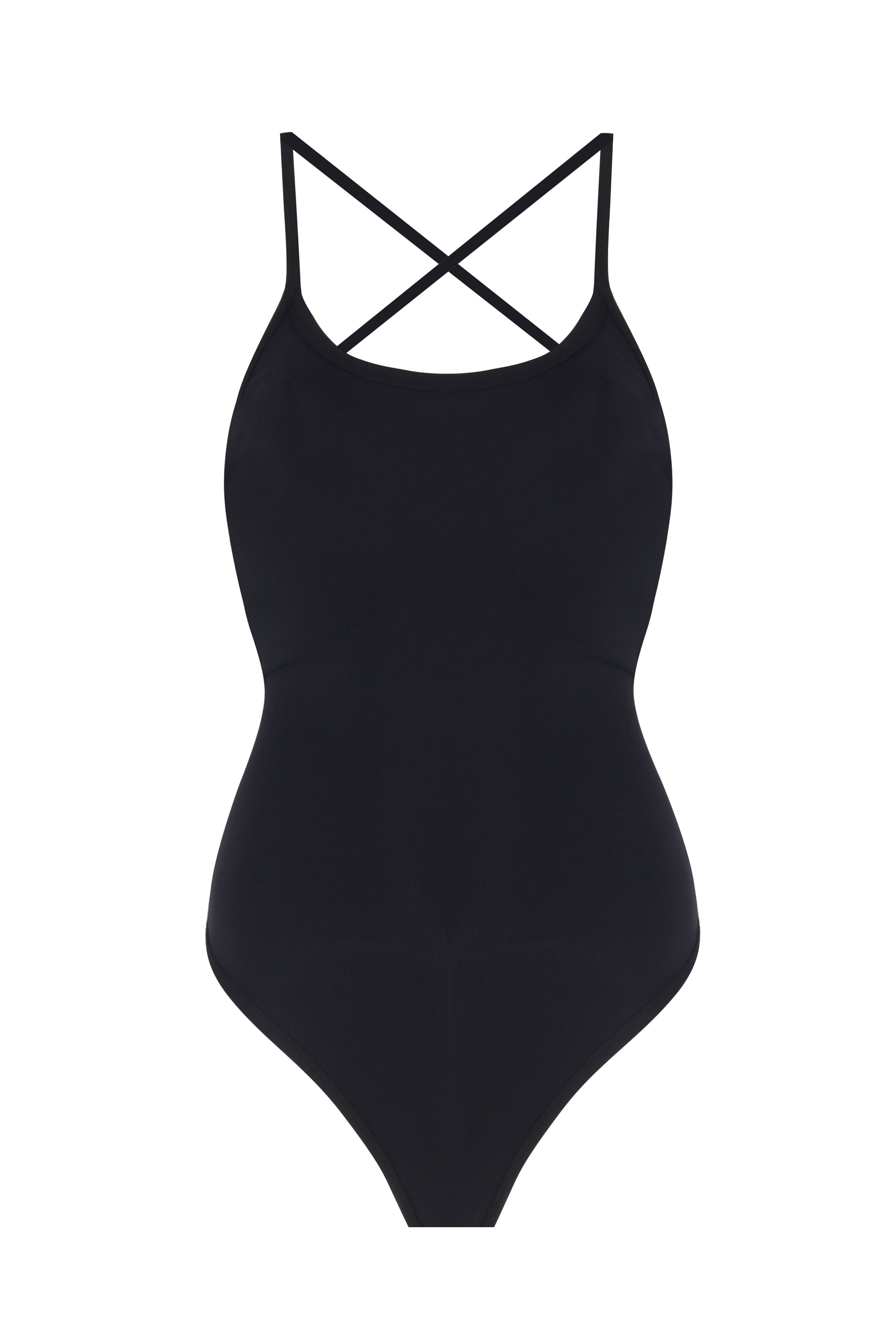 RACER SWIMSUIT - CHARCOAL