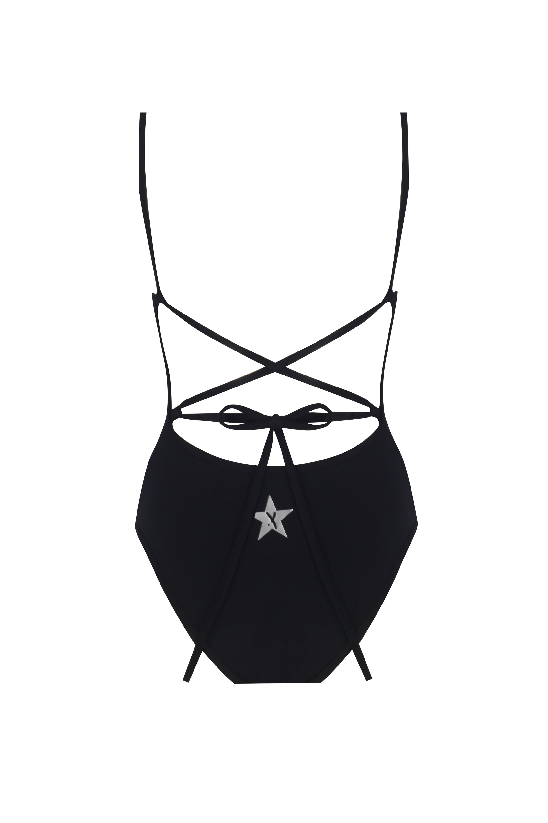 RACER SWIMSUIT - CHARCOAL