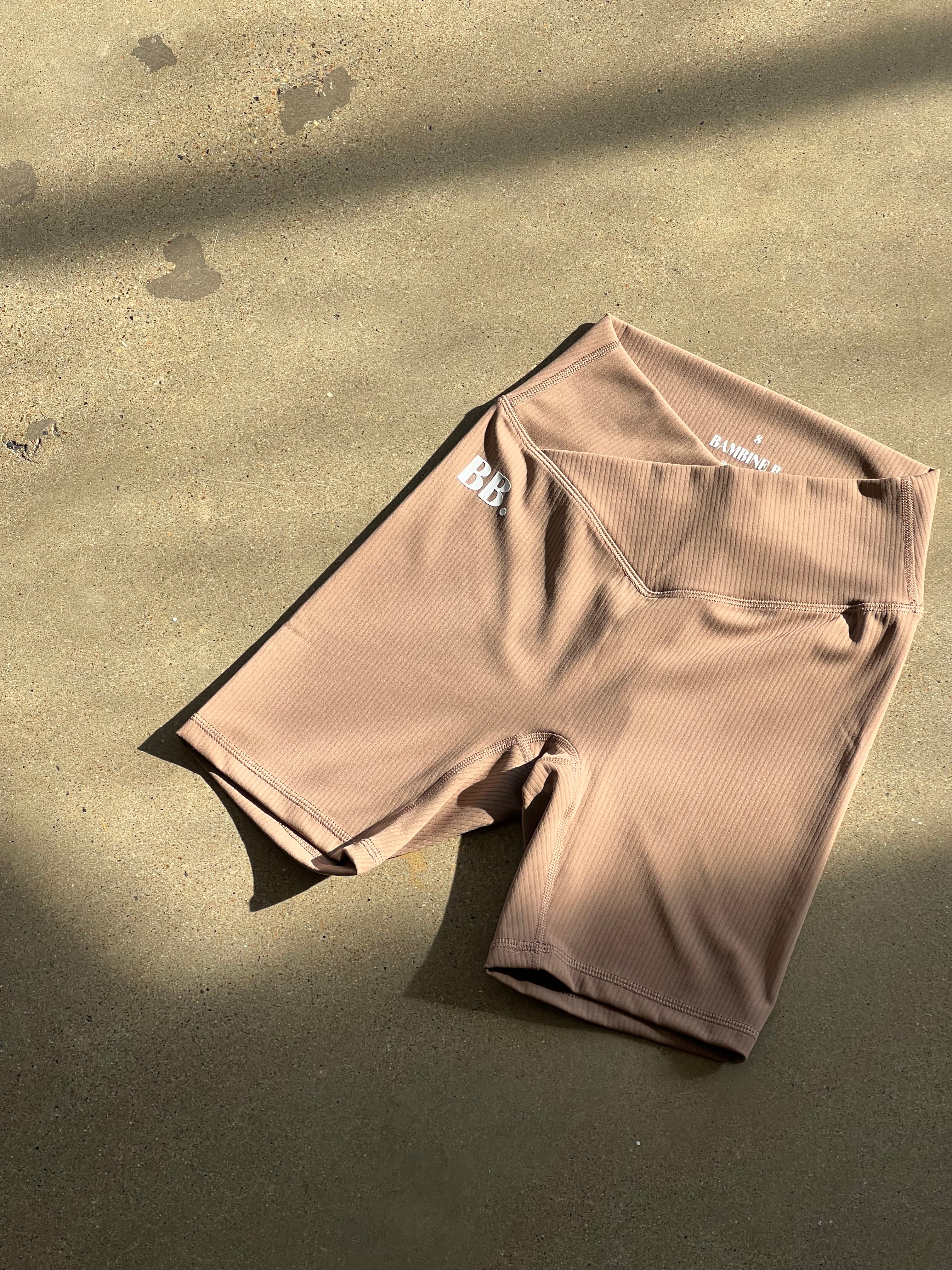Everyday Crossover Shorts in Tan