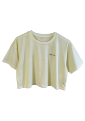 Washed Lemon Cropped Tee