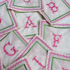Alphabet Monogram Cocktail Letters | Set of 2