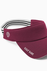 Golf Babe Visor - Dark Red