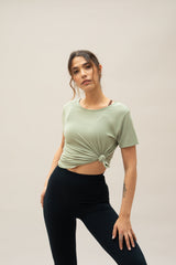 CROP IT BAMBOO TEE