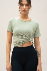 CROP IT BAMBOO TEE