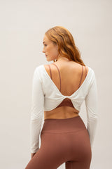 RADIANCE TWIST FRONT BAMBOO TOP