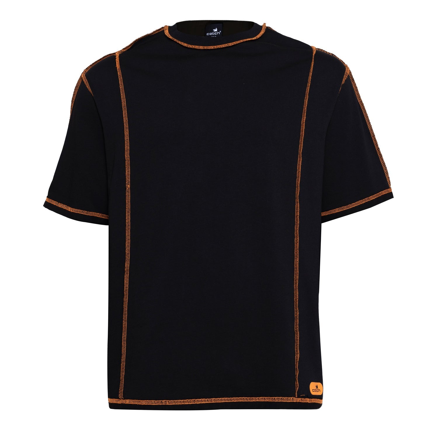 Black Tshirt - Orange Line