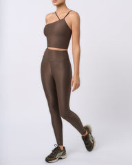 The Bella Asymmetric Bra Brown