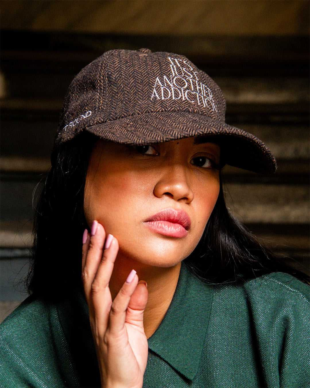 THE LOST BALLS X 3 PUTT ROUND "ADDICTION" CAP - TWEED