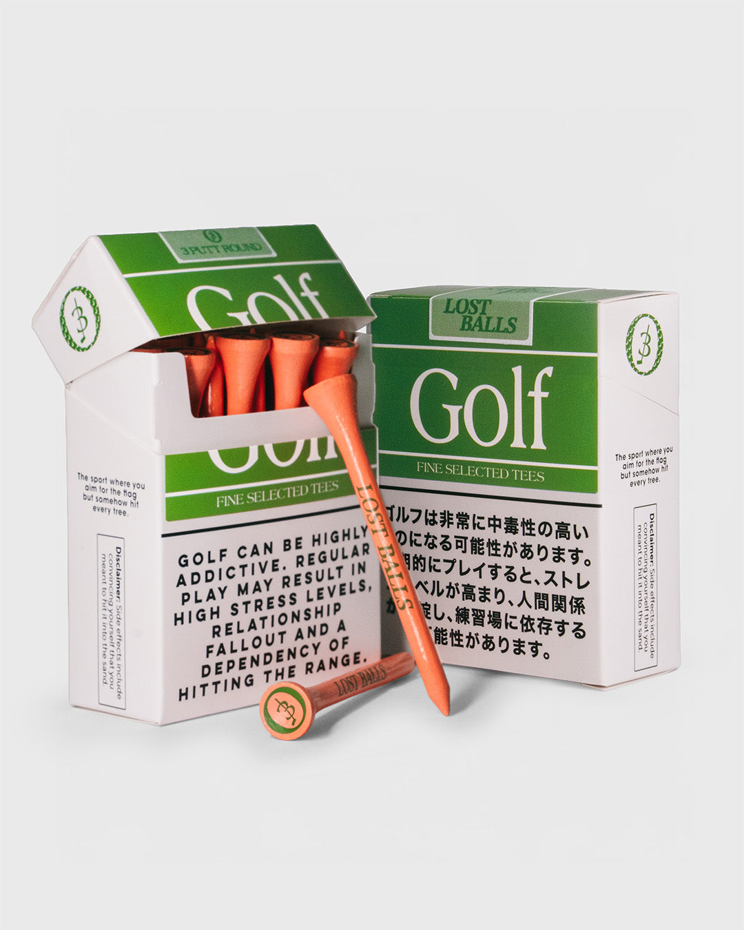 THE LOST BALLS X 3 PUTT ROUND "ADDICTION" TEE PACK