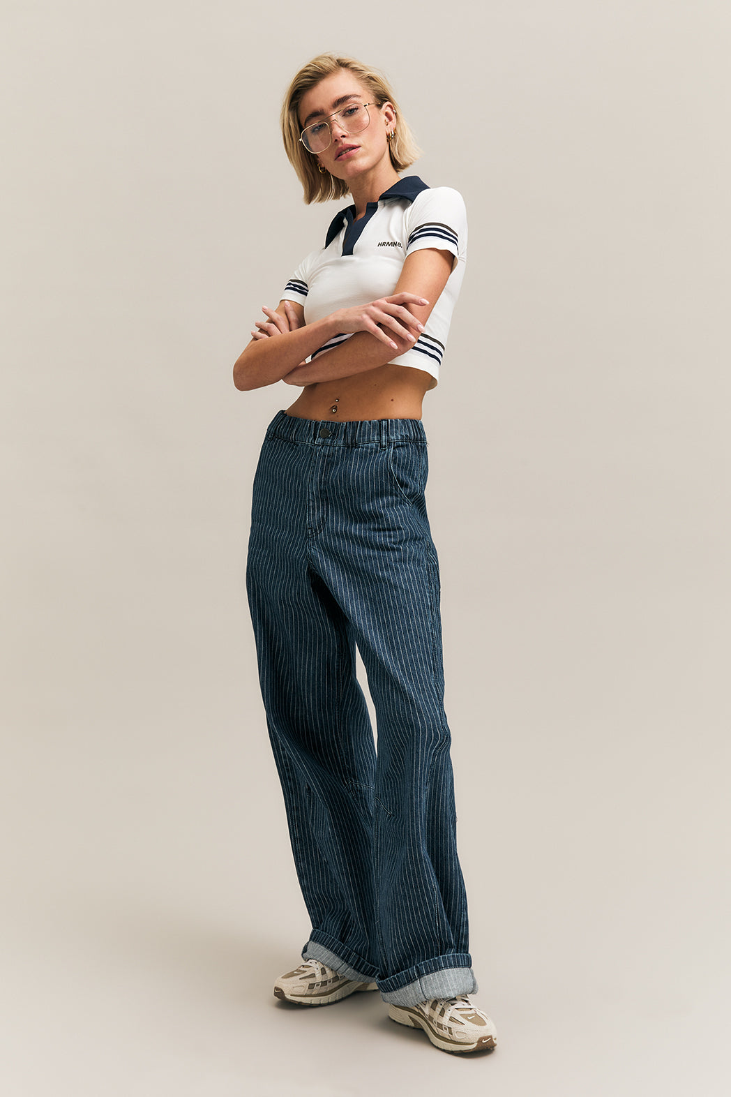 In Line Denim Trouser