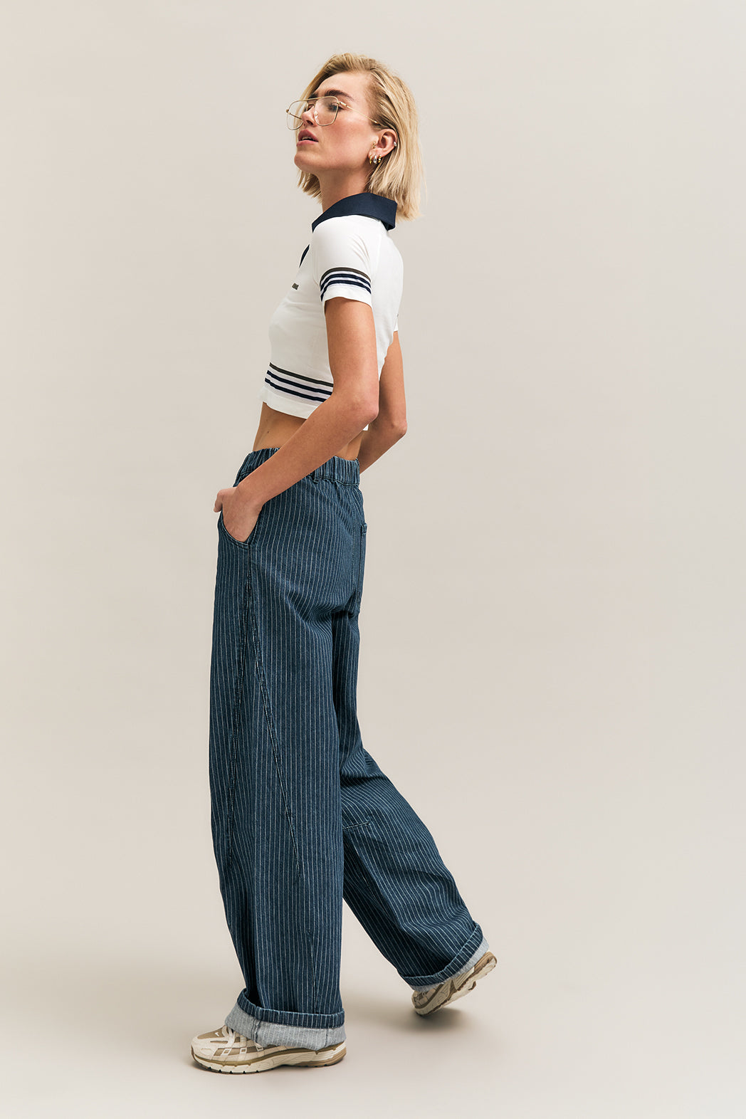 In Line Denim Trouser