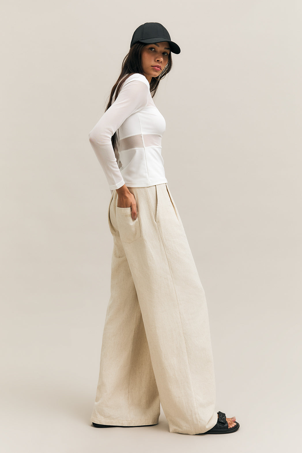 Veil Longsleeve Top White