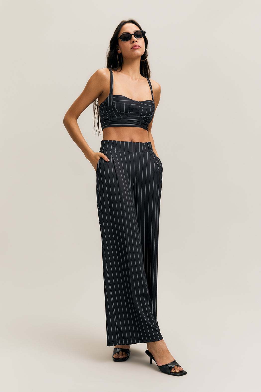 Form Bra Pinstripe