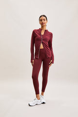 Sculpt Zip Thru Top